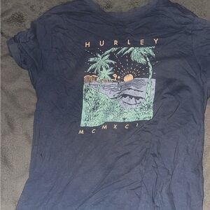 Hurley Blue Tropical Graphic Tee